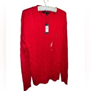 Men red Tommy Hilfiger Sweater